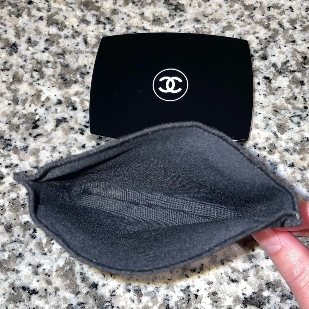 Chanel Mirror Compact with Chanel Pouch